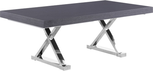Excel - Oak Wood Extendable Dining Table - Rich Gray