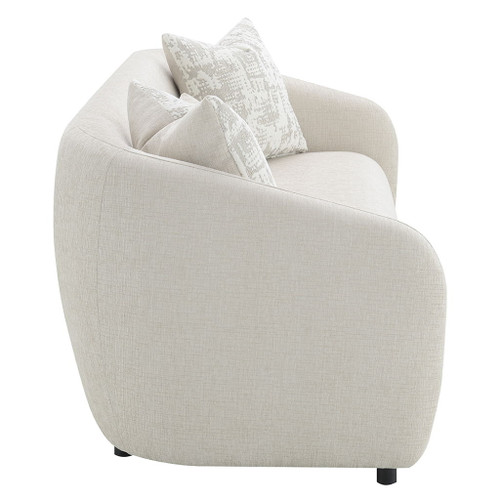 Etienne - Sofa With 3 Pillows - Beige Linen