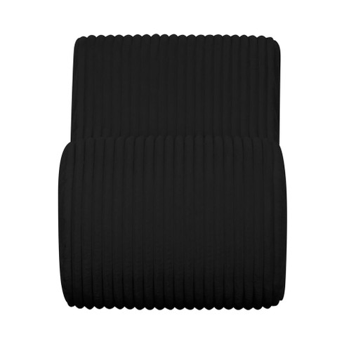 Senna - Oversized Corduroy Accent Chair - Black