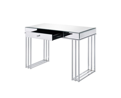 Critter - Writing Desk - Mirrored And Chrome