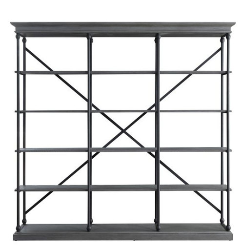 Rukia - 84" Bookshelf - Gray & Black