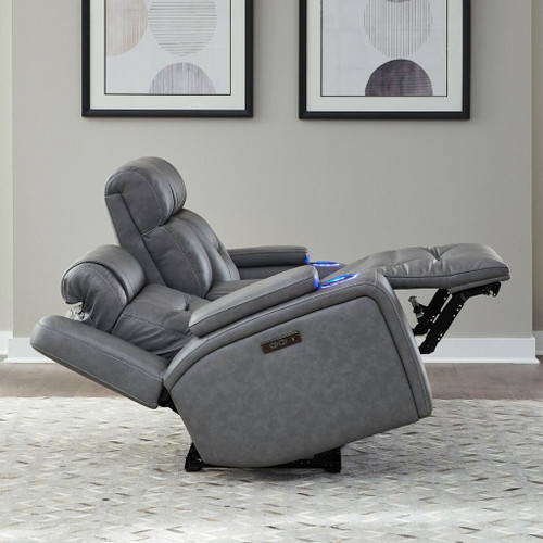 Chapman - Loveseat With Console P2 & ZG - Aline Blue Gray