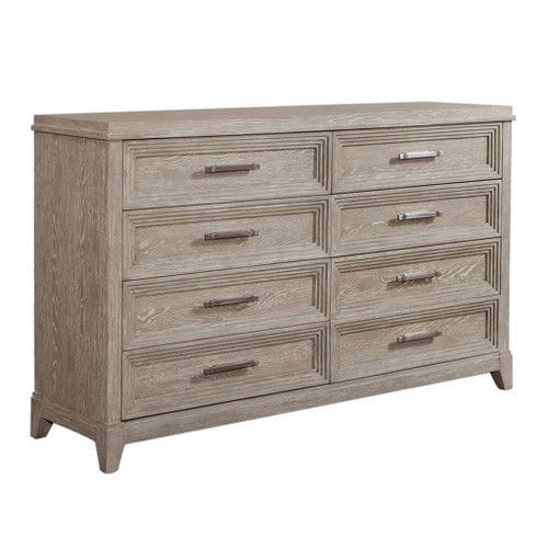 Belmar - 8 Drawer Dresser - Washed Taupe