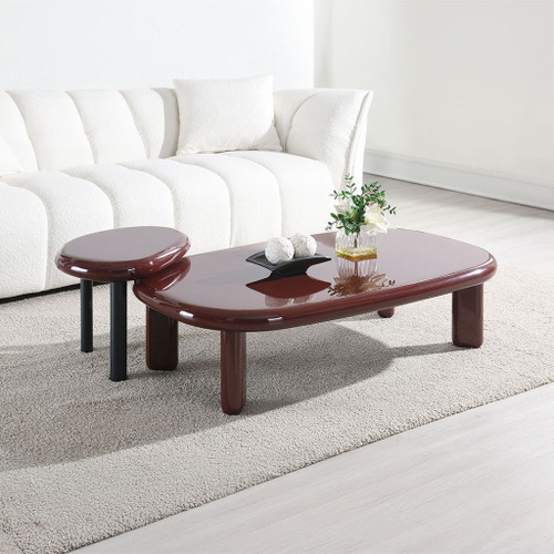 Eddie - End Table - Red High Gloss