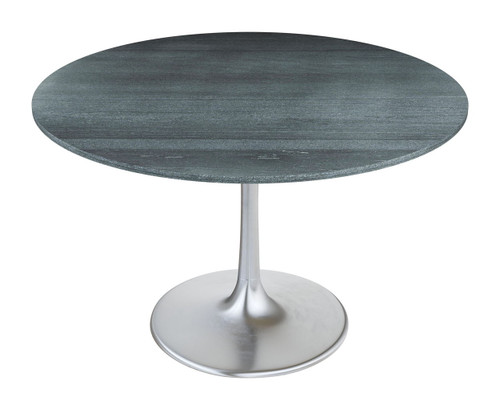 Metropolis - Dining Table - Gray / Silver