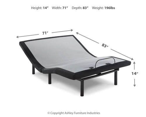 Head-Foot Model Best - Cal King Adjustable Base - Head, Neck & Foot - Black
