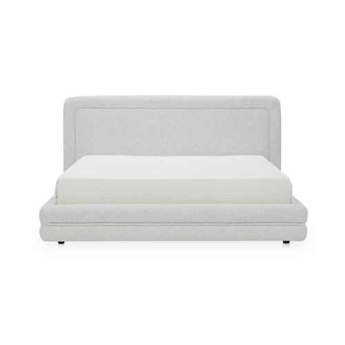Tory - Queen Bed - Pebble White
