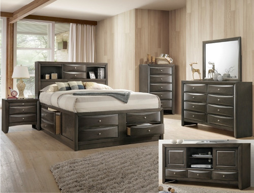 Emily Bedroom Set in Gray B4275 by Crown Mark