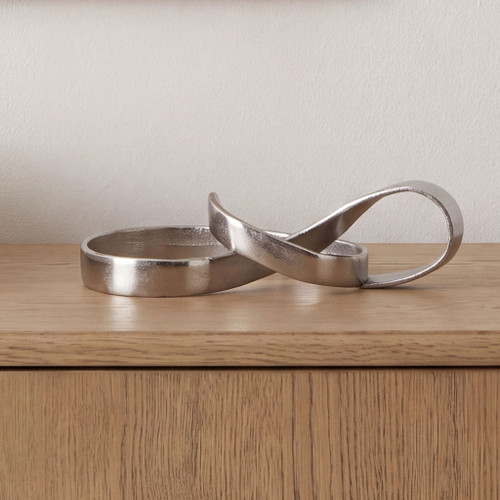 Cascade - Cast Aluminum Sculpture - Silver