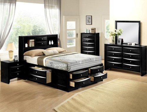 Emily Bedroom Set in Black B4285 by Crown Mark