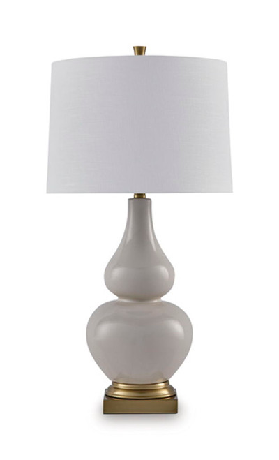 Weswick - Ceramic Table Lamp - Cream / Gold Finish