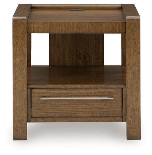 Marxmore - Square End Table - Brown