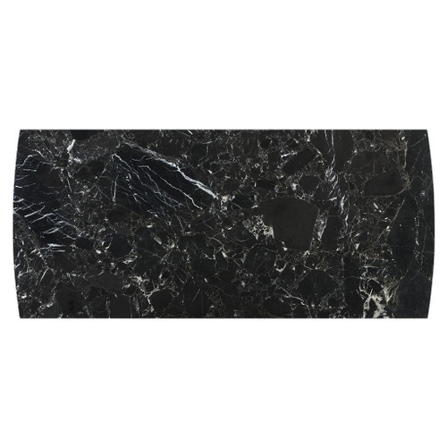 Estella - Dining Table With Marble Top - Black Natural Marble Top & Walnut