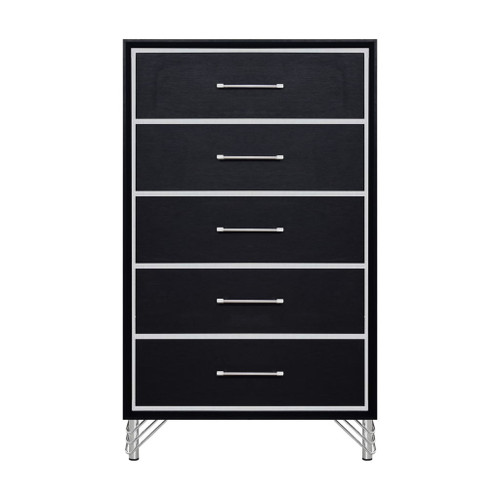 Ava - 5 Drawer Chest - Ebony