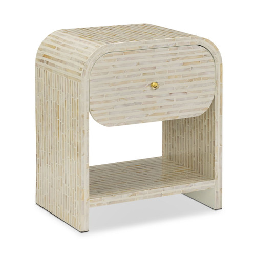 Borno - Mother Of Pearl Nightstand - Natural