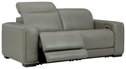 Correze - 2-Piece Power Reclining Sectional - Gray