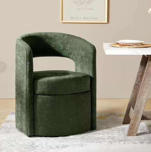 Webster Forest 25.5 in. W Modern Movable Dining Chair with Storage