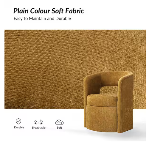 Webster Golden 25.5 in. W Modern Movable Dining Chair with Storage
