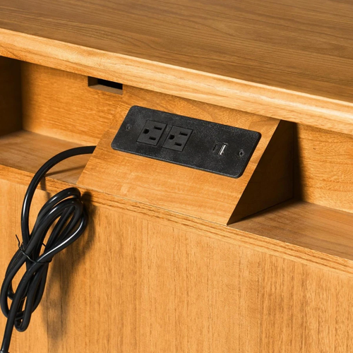 Weer Acorn Farmhouse Solid Wood 3-Drawer 26 in. W Nightstand
