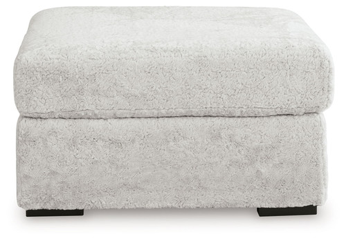 Cuddle Plush - 3 Pc. - 3-Piece Sectional, Chair And Ottoman - Arctic
