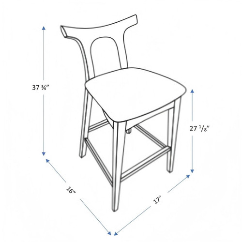 Hester - Upholstered, Square Bar Chair (Set of 2)