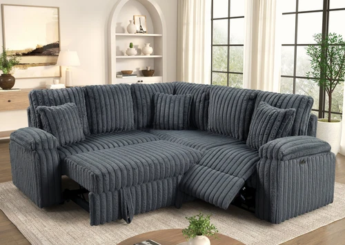 Amiri Power Sectional With Pull-Out Bed by Happy Homes