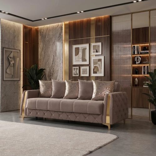 Florence Velvet Sofa 88" & Loveseat 64" Set