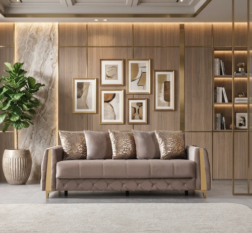 Florence Velvet Sofa 88" & Loveseat 64" Set