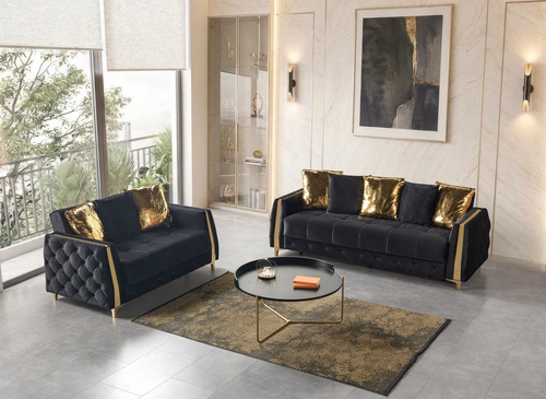 Florence Velvet Sofa 88" & Loveseat 64" Set
