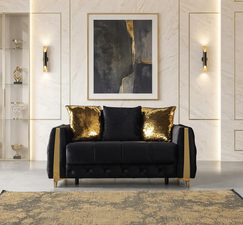 Florence Velvet Sofa 88" & Loveseat 64" Set