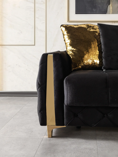 Florence Velvet Sofa 88" & Loveseat 64" Set