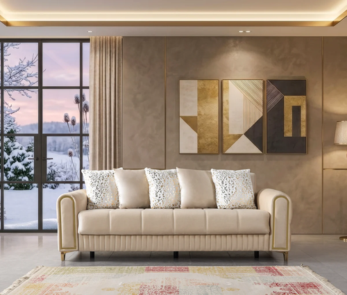 Sandra Velvet Sofa 88" & Loveseat 64" Set