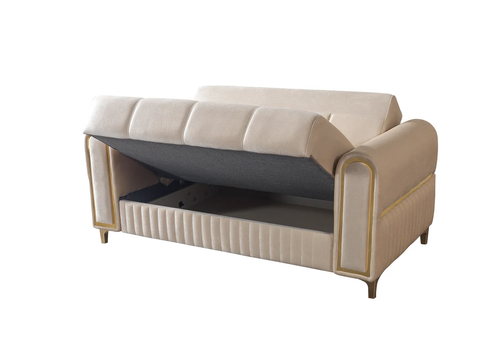 Sandra Velvet Sofa 88" & Loveseat 64" Set