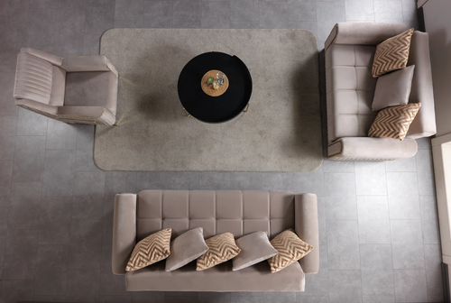 Sandra Velvet Sofa 88" & Loveseat 64" Set