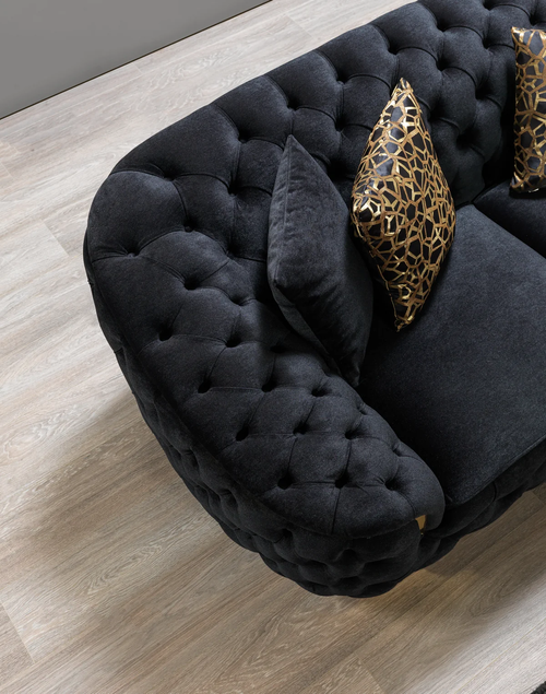 Lupino Velvet Sofa 98" & Loveseat 79" Set