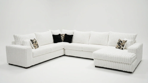 Gae Eggshell Sectional with Chaise
