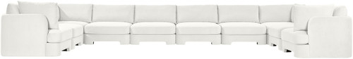 Hammond - Velvet Performance Fabric Upholstered 10 Piece Sectional