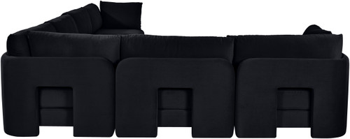 Hammond - Velvet Performance Fabric Upholstered 6 Piece Corner Sectional
