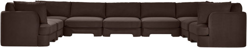Hammond - Velvet Performance Fabric Upholstered 9 Piece Sectional