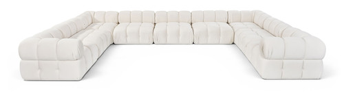 Orin - Velvet Performance Fabric Upholstered 9 Piece Sectional
