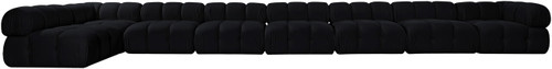 Orin - Velvet Performance Fabric Upholstered 8 Piece L-Shaped Sectional