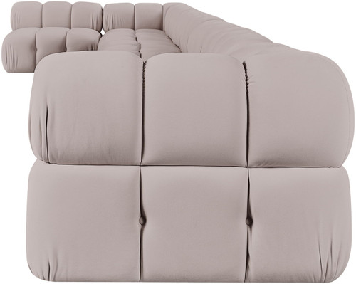 Orin - Velvet Performance Fabric Upholstered 8 Piece L-Shaped Sectional