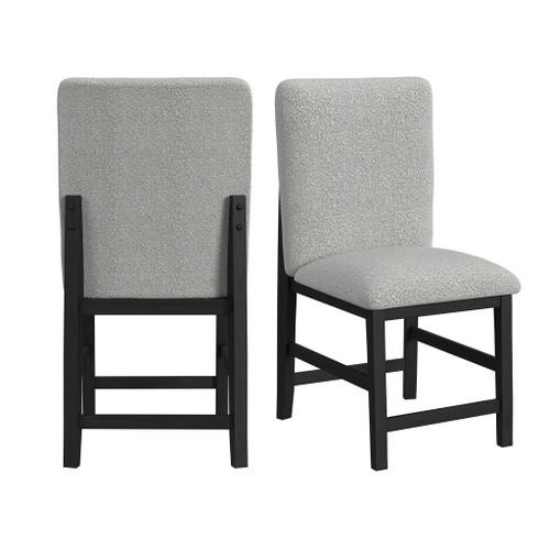 Portland - Square Back Counter Stool (Set of 2) - Black / Gray