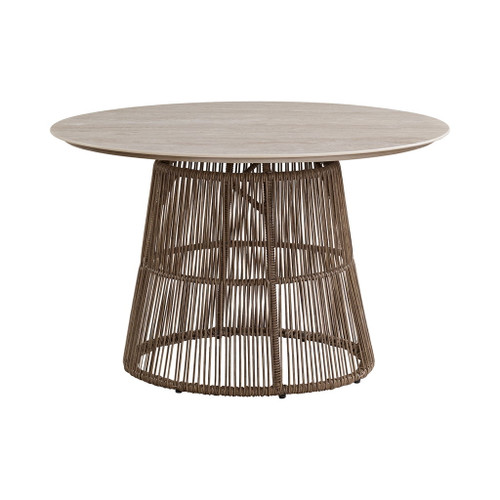 Alesso - 5 Piece Standard Height Dining Set (Round Table And Four Chairs) - Brown