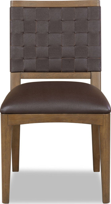 Arden - Weaven Side Chair (Set of 2) - Dark Chocolate / Tavern Brown