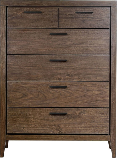 Boracay - Five Drawer Walnut Chest - Wild Oats Brown (2024)
