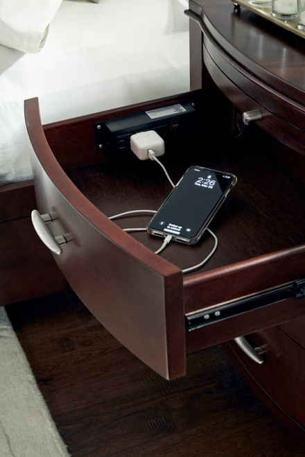 Brighton - Charging Station Nightstand - Cinnamon
