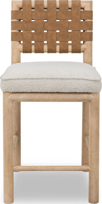 Dorsey - Weaven Counter Stool (Set of 2) - Ginger / Ricotta