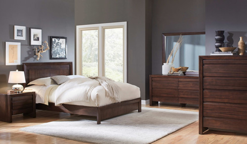 Element - Charging Station Nightstand - Chocolate Brown