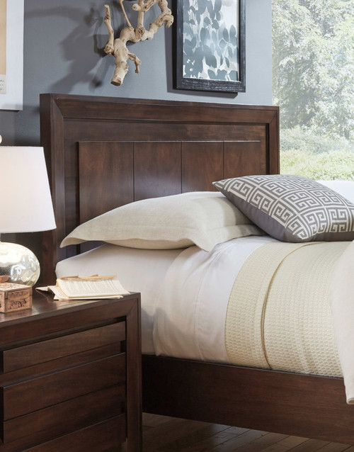 Element - Charging Station Nightstand - Chocolate Brown